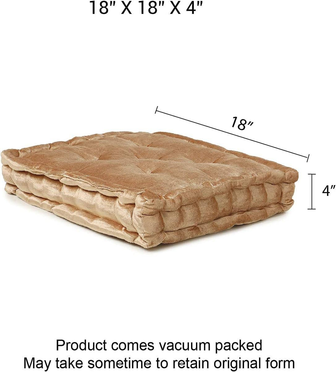 REDEARTH Velvet Floor Pillows - Premium Rayon Cotton - 8am Destiny